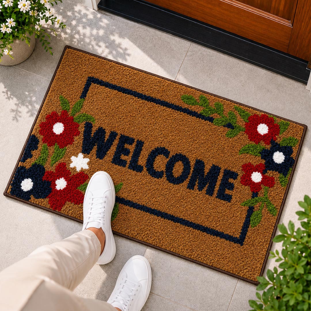 Blossom Welcome Doormat - Roseate