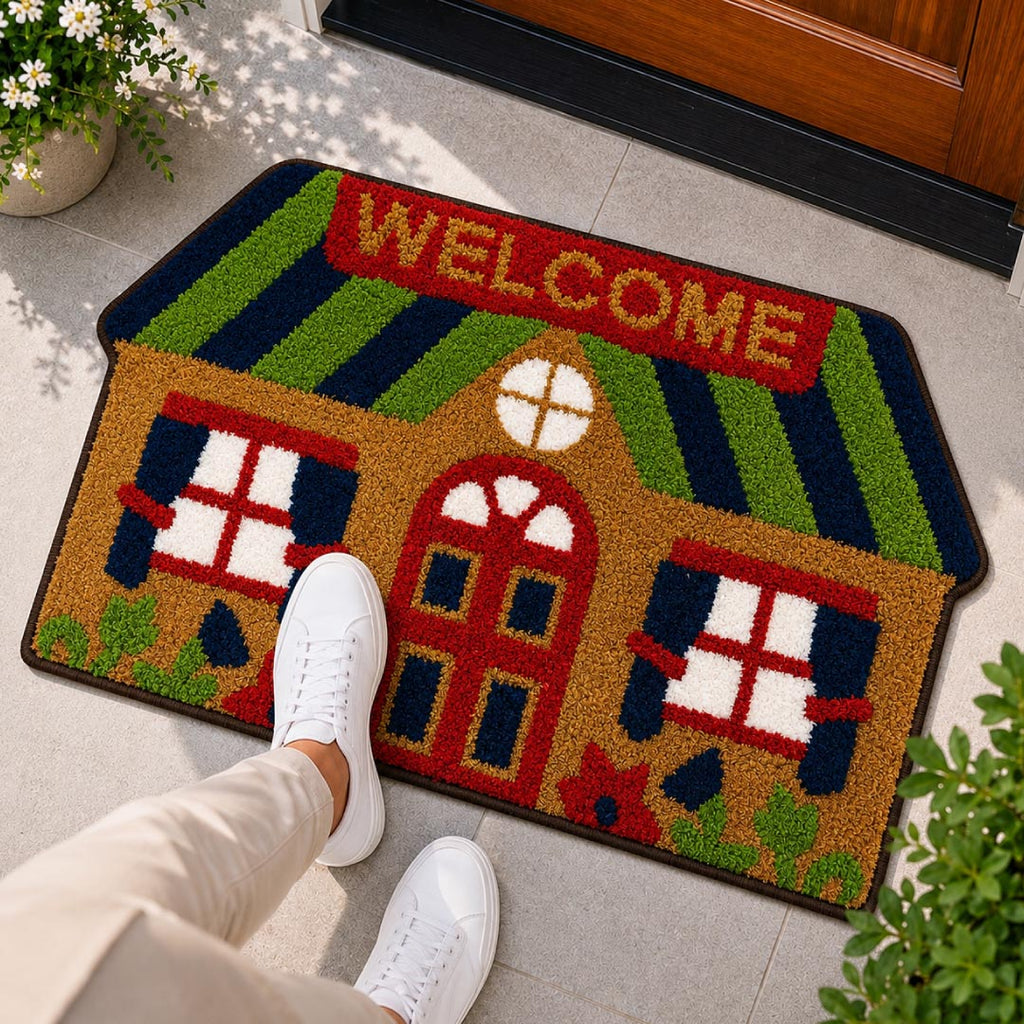 Cottage Welcome Doormat - Roseate