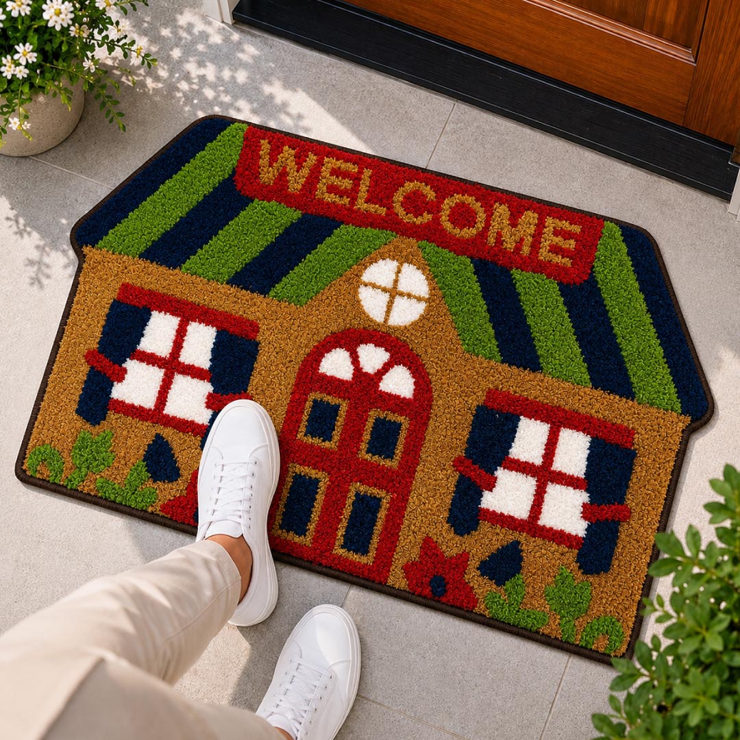 Cottage Welcome Doormat - Roseate