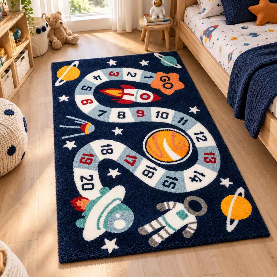Cosmic Trail Kids Rug | 3X5 Ft