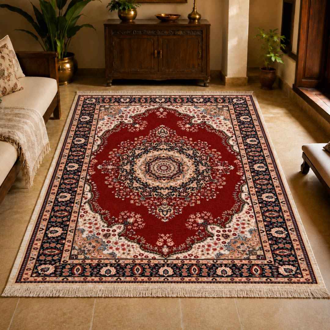 Blush Medallion Persian Carpet