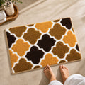 Ellipse Beige Bathroom Mat
