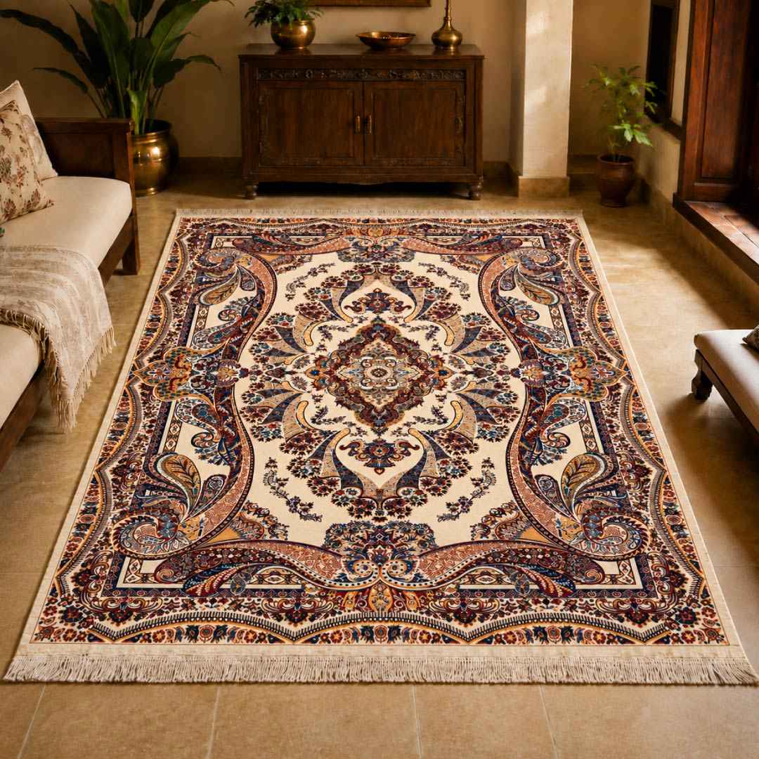 Amber Paisley Persian Carpet
