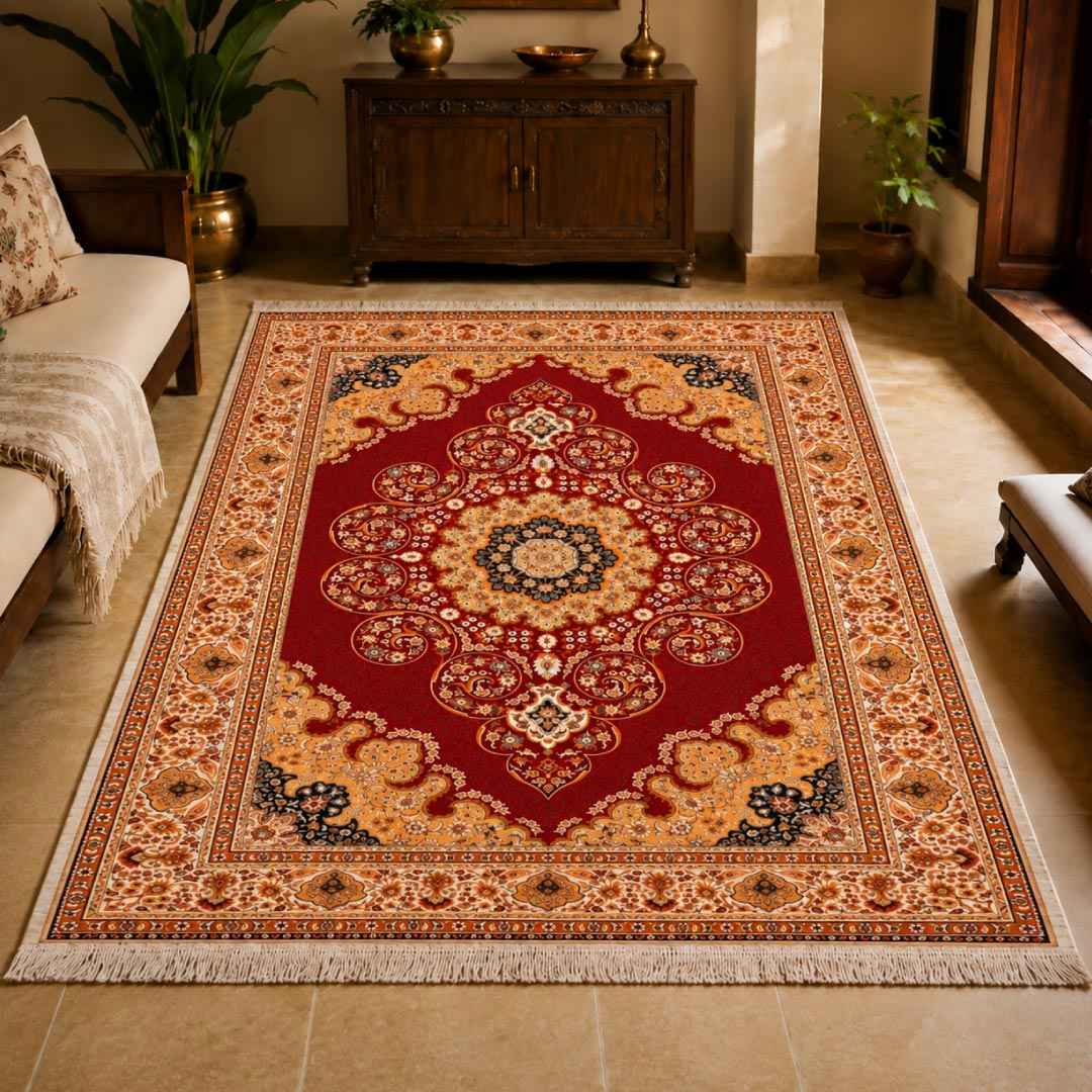 Golden Scallop Persian Carpet