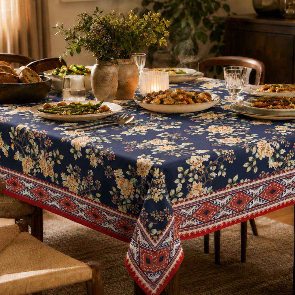 Kingfisher Table Cover (60X90 Inch | 60X60 Inch)