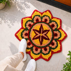 Star Mandala Rangoli Door and Bathroom