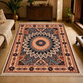 Golden Sunburst Persian Carpet