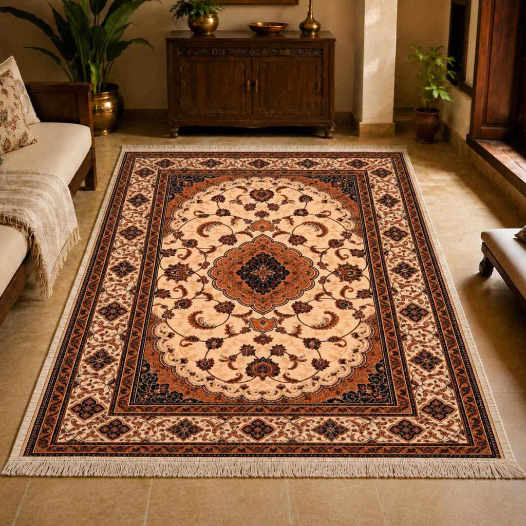 Ivory Garden Persian Carpet