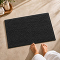 Shaggy Grey Bathroom Mat