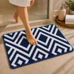 ED Blue Bathroom Mat