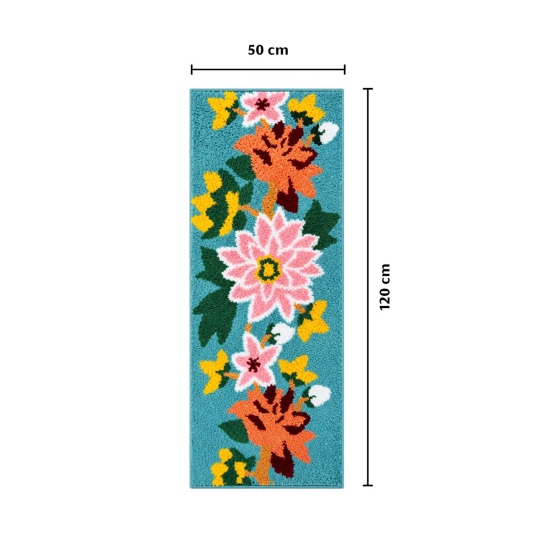 Nature Peacock Runner Mat - Roseate