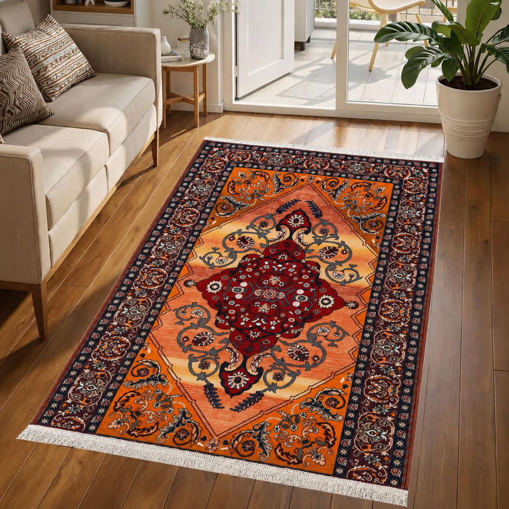 Kashan Persian Carpet - Roseate