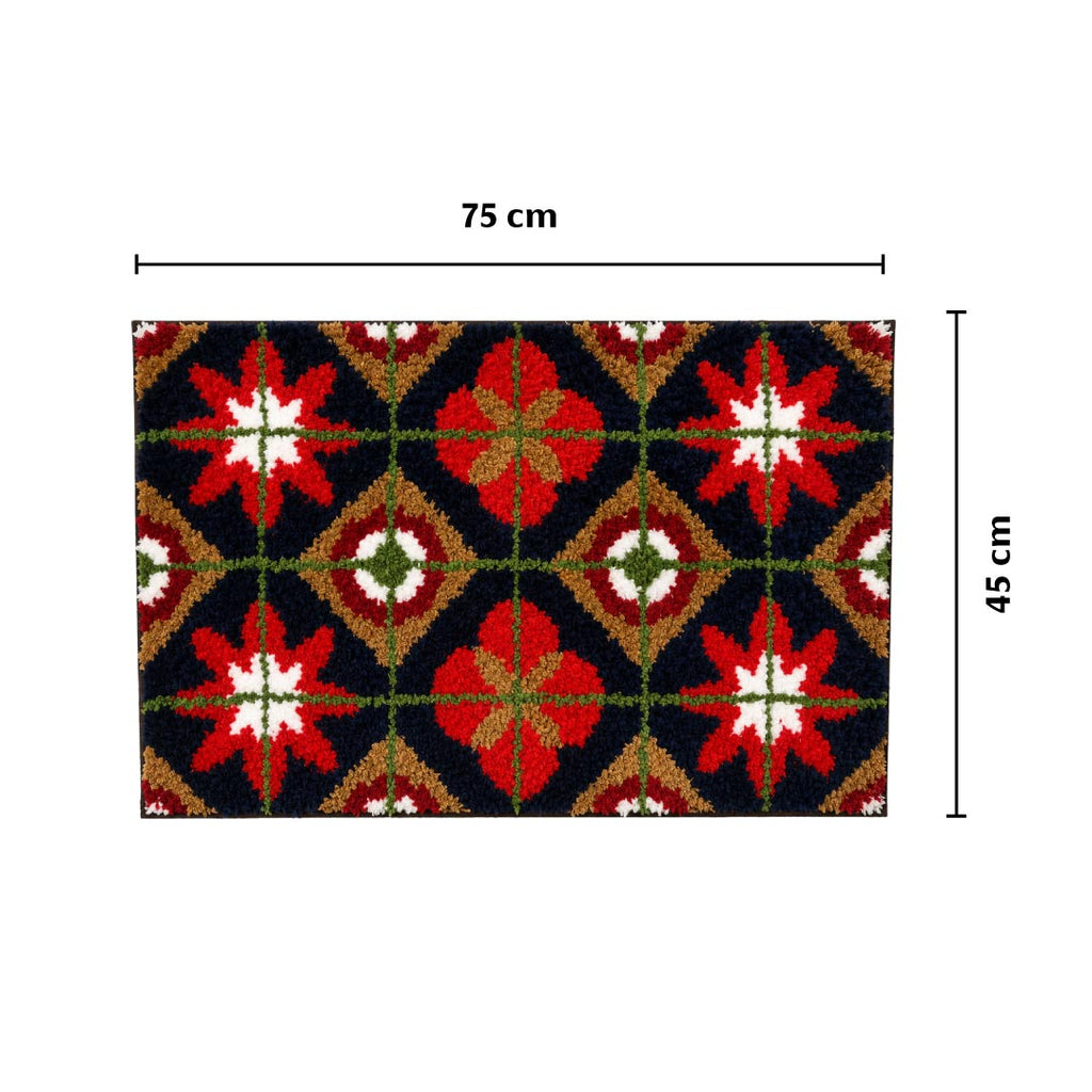 Star Tile Doormat - Roseate