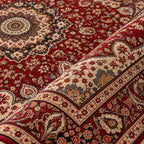Crimson Oval Persian Carpet