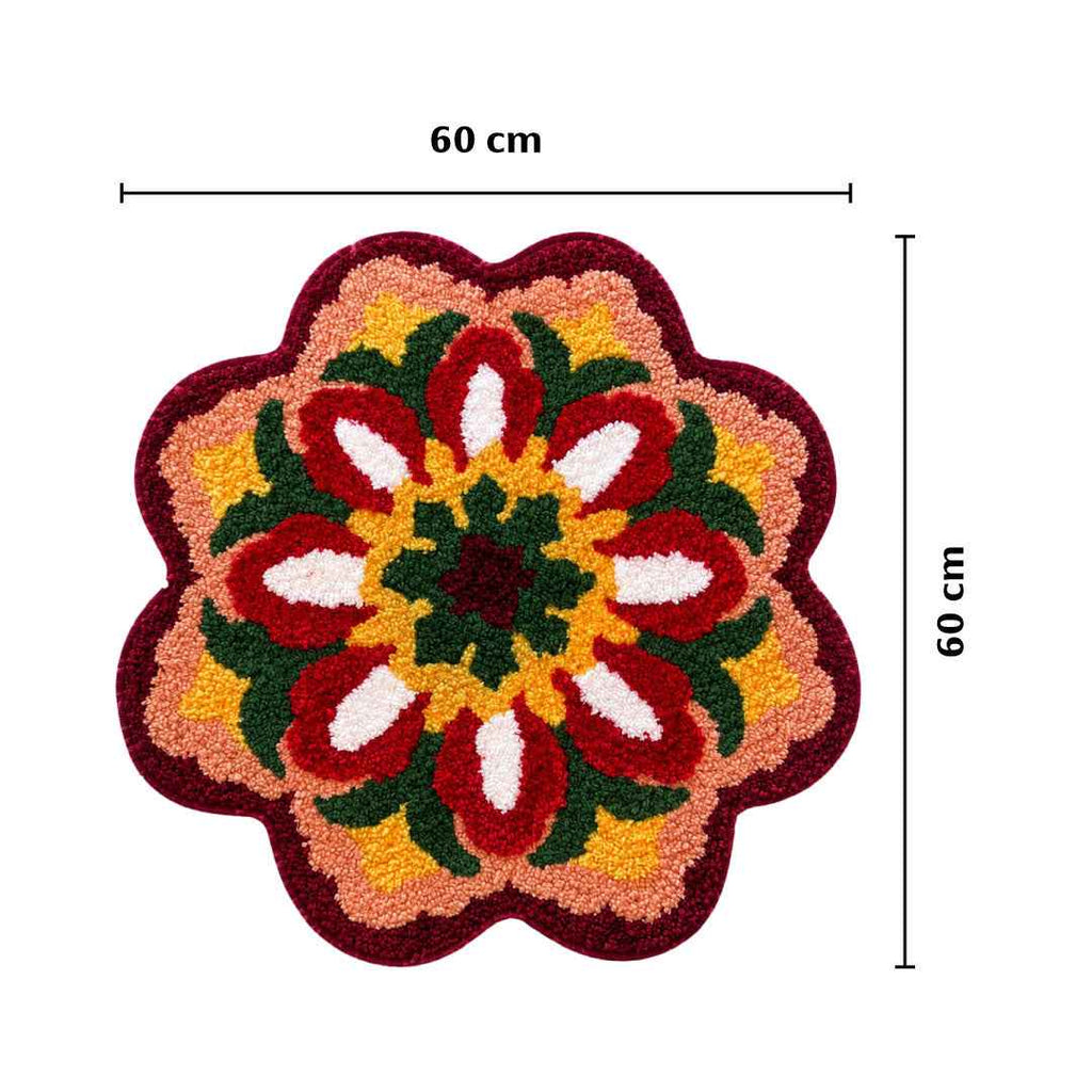 Tulip Bloom Rangoli Doormat