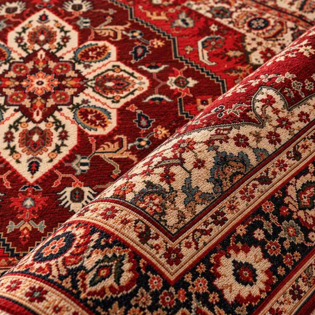 Ruby Lattice Persian Carpet