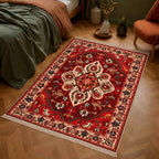 Ruby Lattice Persian Carpet