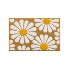 Flower Beige Bathroom Mat