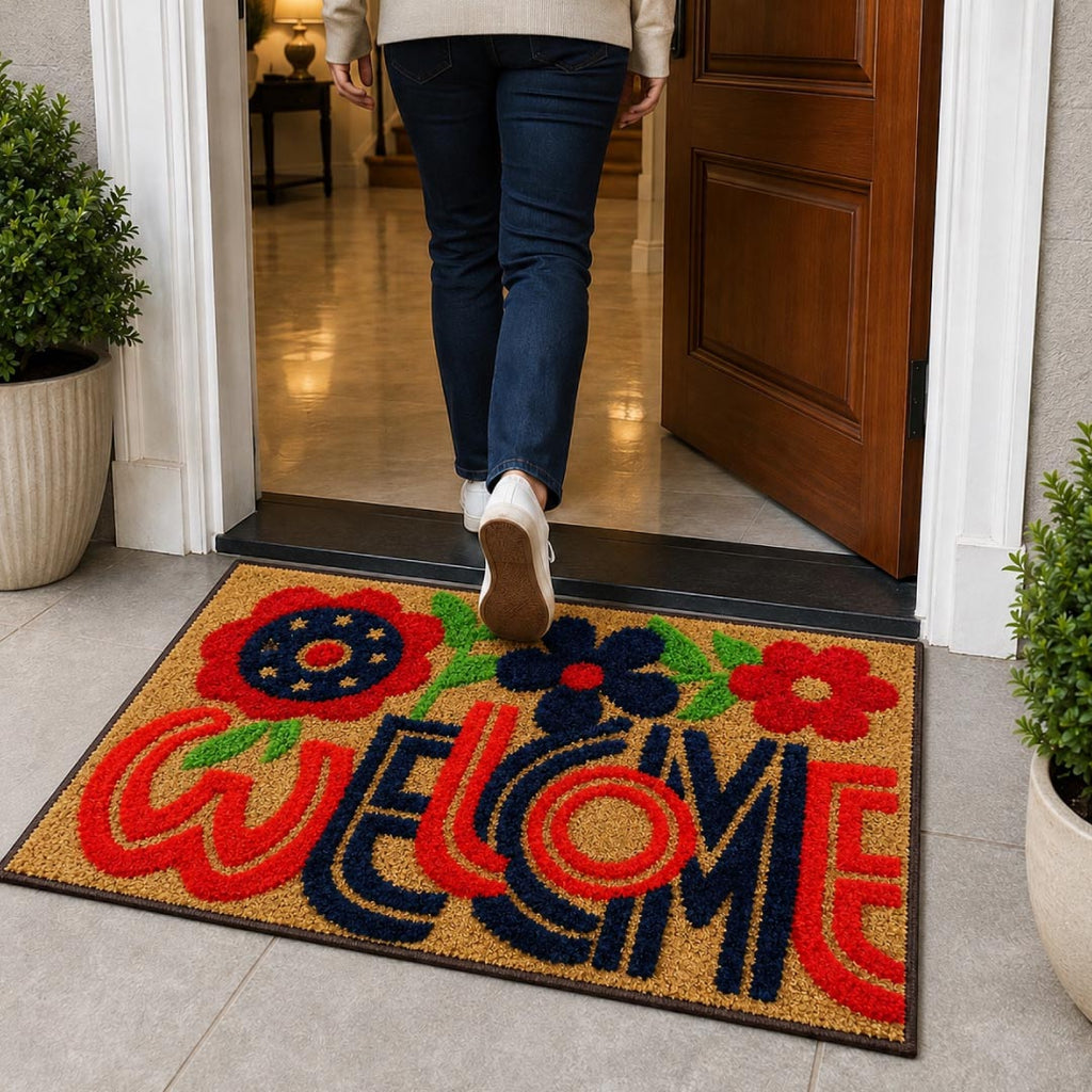 Bloom Welcome Doormat - Roseate