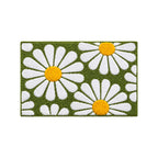 Flower Green Bathroom Mat