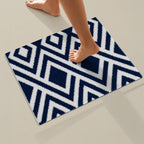 ED Blue Bathroom Mat