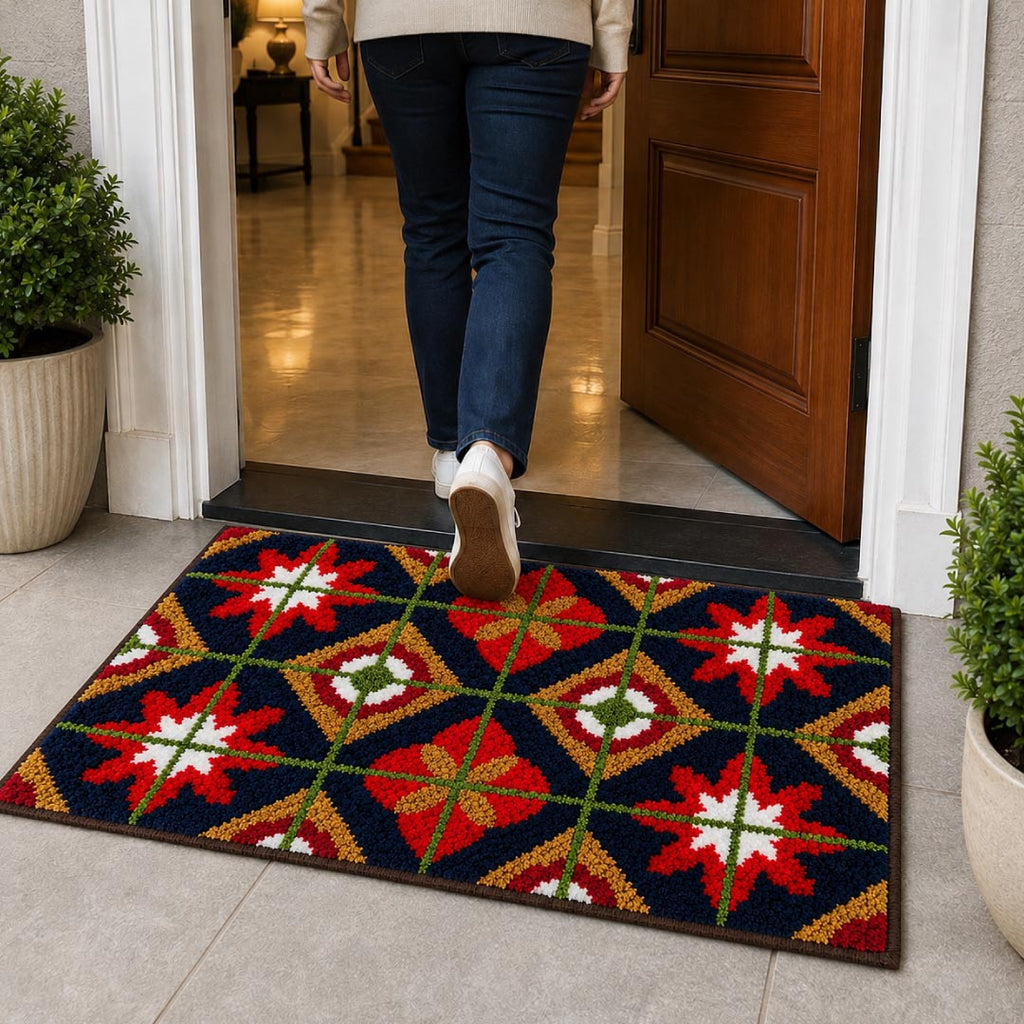 Star Tile Doormat - Roseate