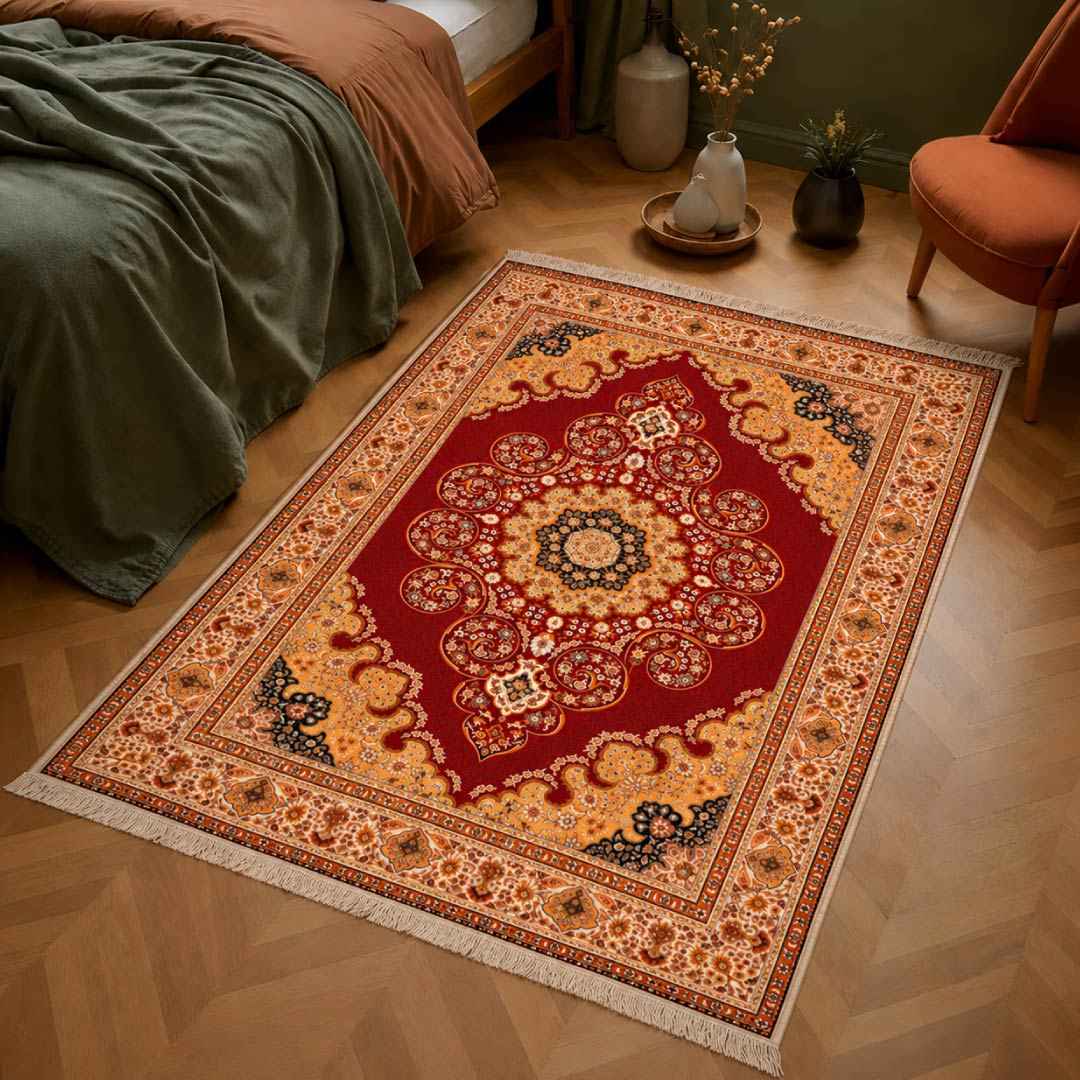 Golden Scallop Persian Carpet