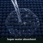 Shaggy Blue Bathroom Mat