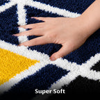 Mosaic Blue Runner Mat - Roseate
