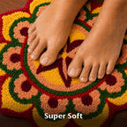Star Mandala Rangoli Door and Bathroom