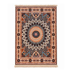 Golden Sunburst Persian Carpet