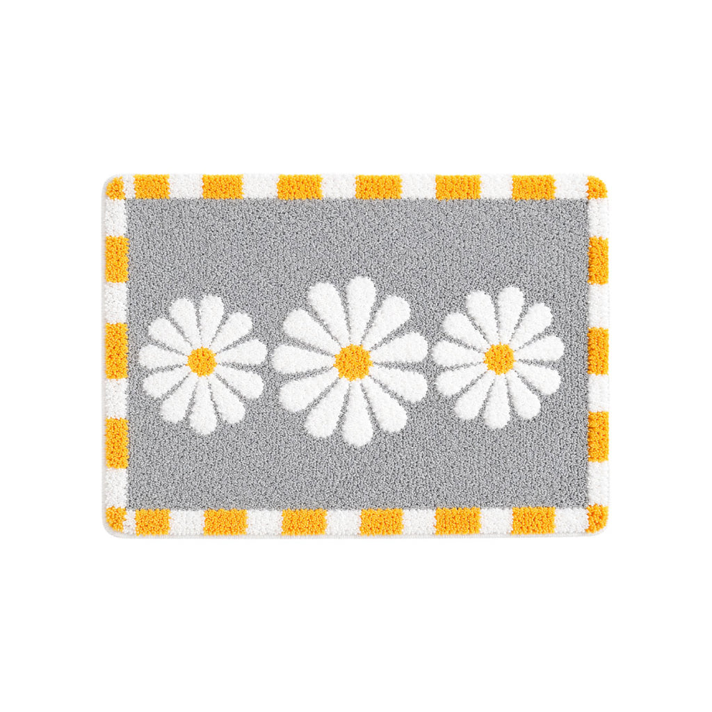 Blossom Grey Bathroom Mat