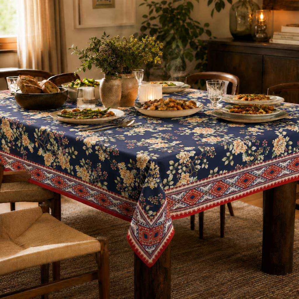 Kingfisher Table Cover (60X90 Inch | 60X60 Inch)