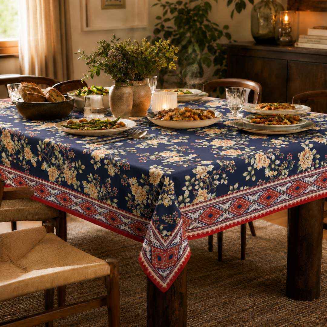 Kingfisher Table Cover (60X90 Inch | 60X60 Inch)