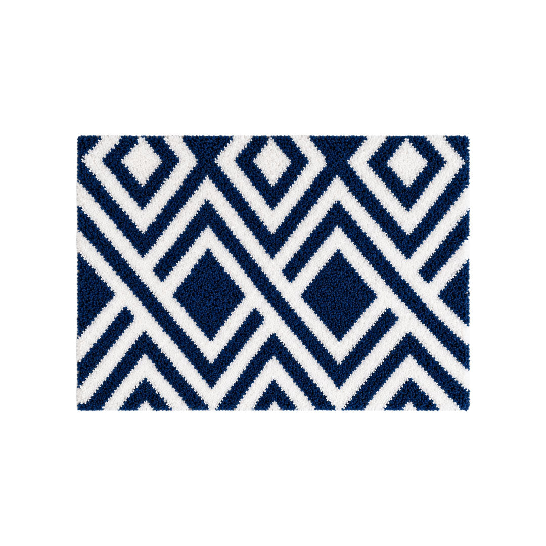 ED Blue Bathroom Mat