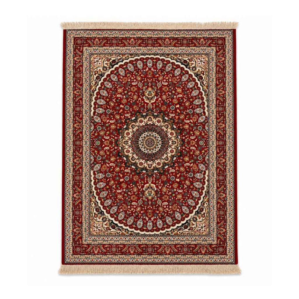 Crimson Oval Persian Carpet