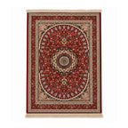 Crimson Oval Persian Carpet