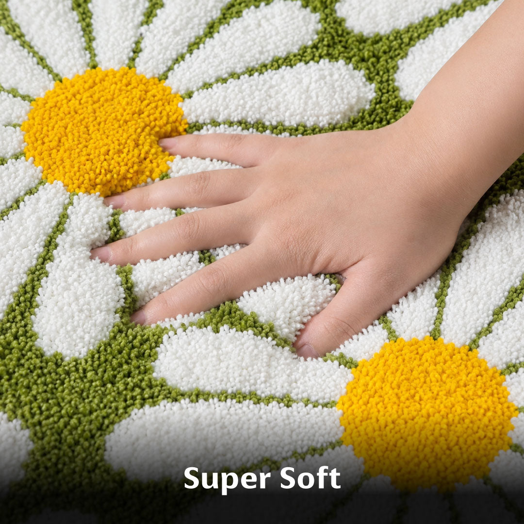 Flower Green Runner Mat - Roseate