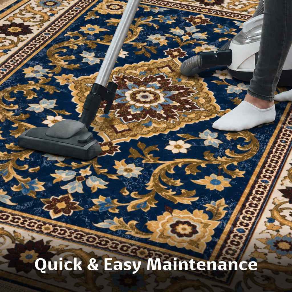 Midnight Bloom Persian Carpet