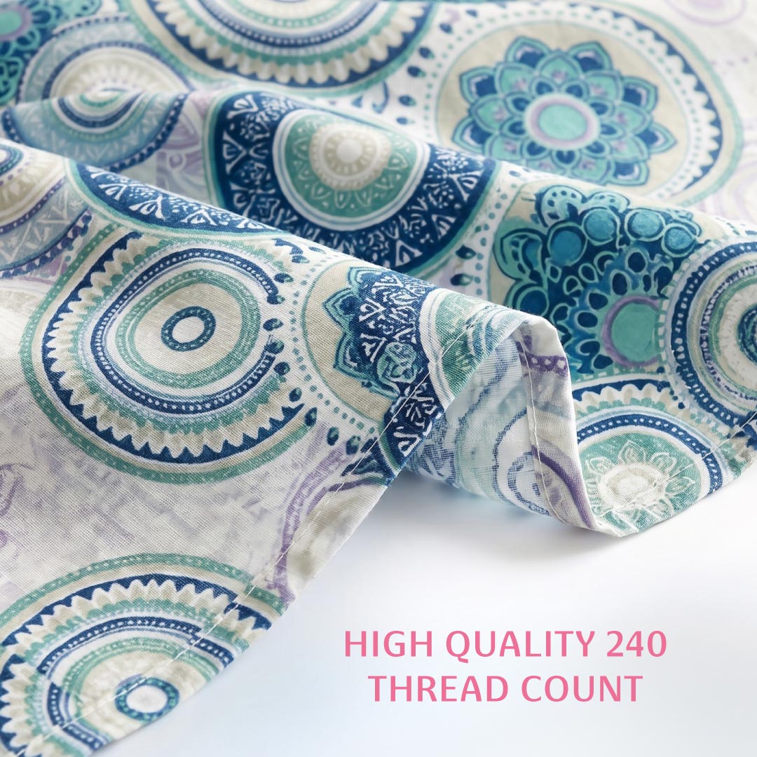 Acacia Double Bedsheet, 100% Cloud Cotton, 240 TC, 2 Pillow Covers