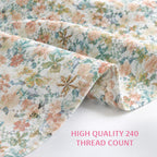 Clover Double Bedsheet, 100% Cloud Cotton, 240 TC, 2 Pillow Covers