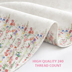 Sage Double Bedsheet, 100% Cloud Cotton, 240 TC, 2 Pillow Covers