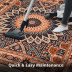 Golden Sunburst Persian Carpet
