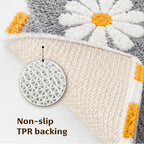 Blossom Grey Bathroom Mat