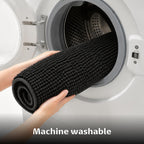 Shaggy Grey Bathroom Mat