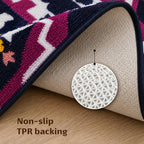 Grid Runner Mat - Roseate