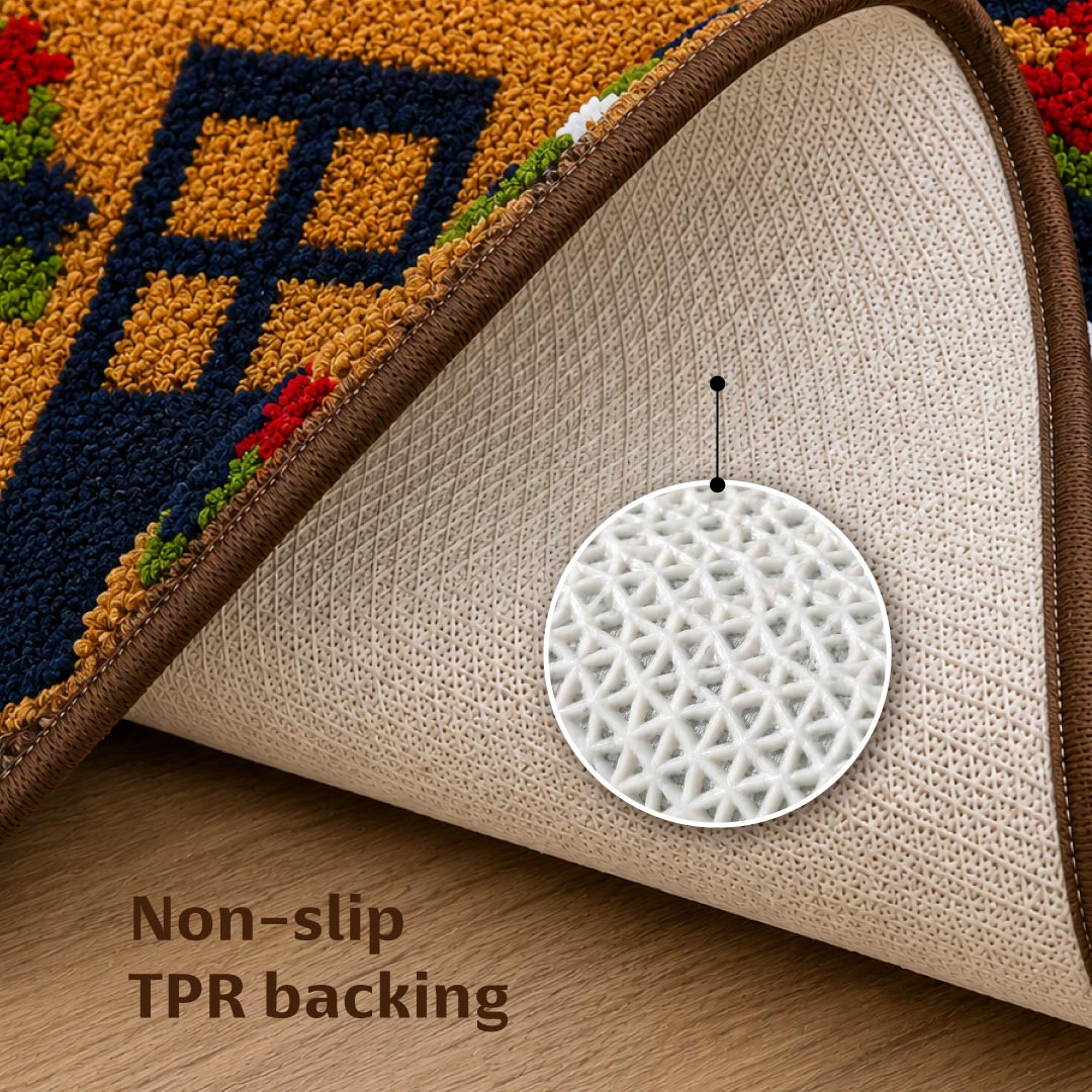 Scallop Cottage Doormat - Roseate