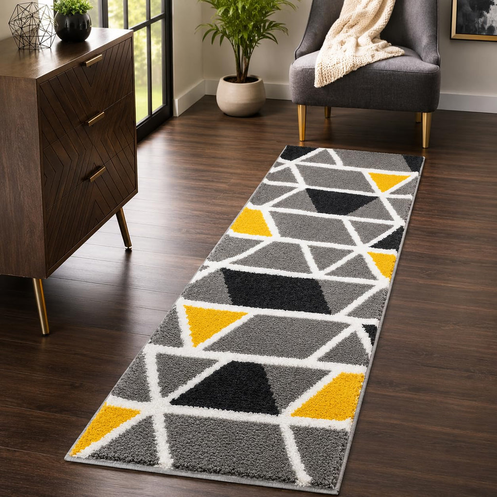 Mosaic Grey Runner Mat
