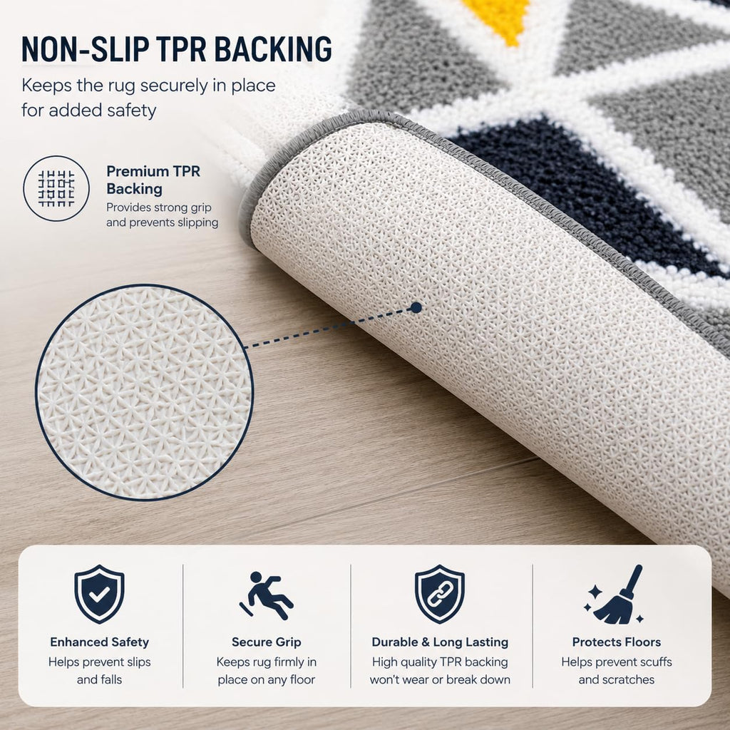 Mosaic Grey Runner Mat