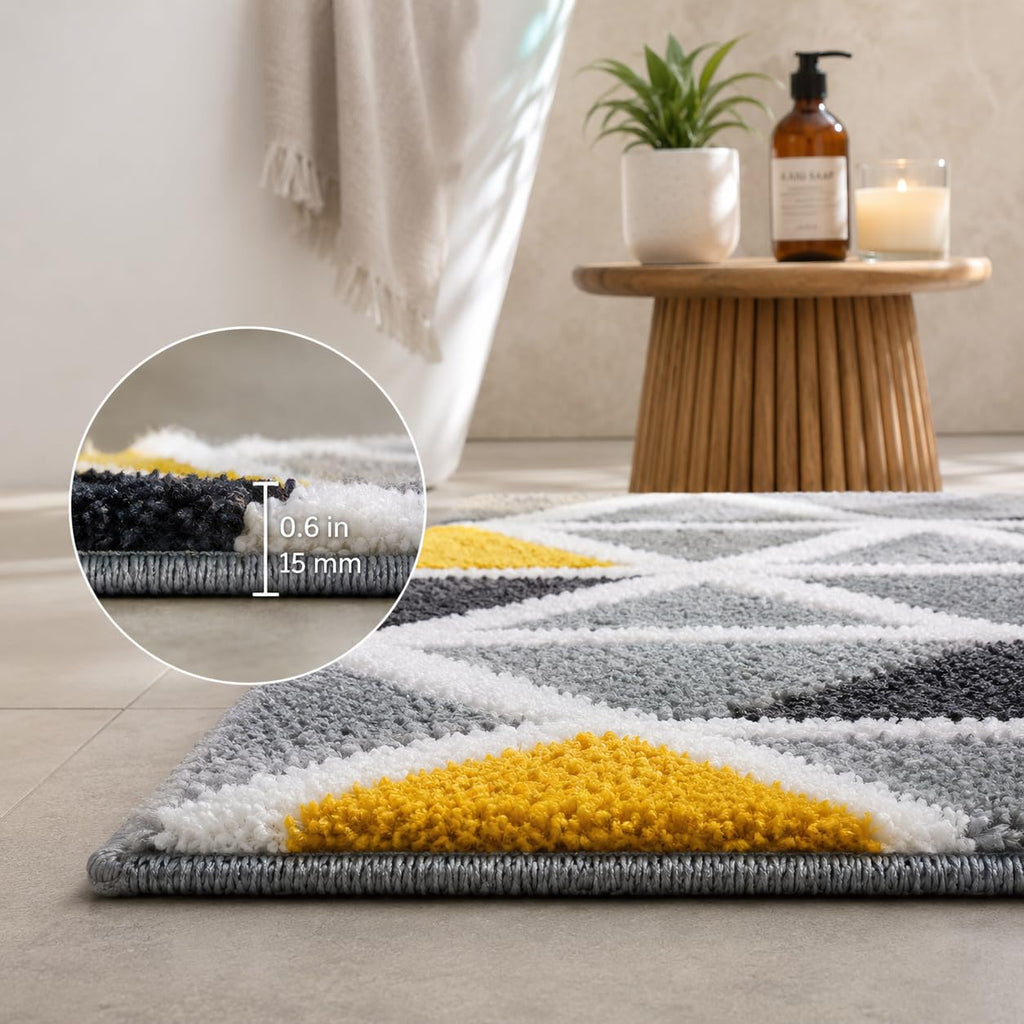 Mosaic Grey Runner Mat